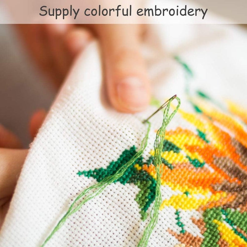 Caydo 8 Pieces Aida Cloth 8 Color 14 Count Classic Reserve Cross Stitch Fabric, 12 by 18-Inch - Image 5